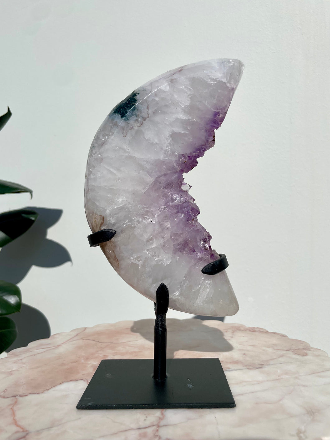 Amethyst Druzy Moon 05