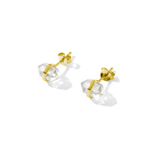 Load image into Gallery viewer, Beaming Crystal Studs | Clear Quartz
