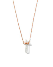 Load image into Gallery viewer, Lunar Quartz Necklace | Clear Quartz
